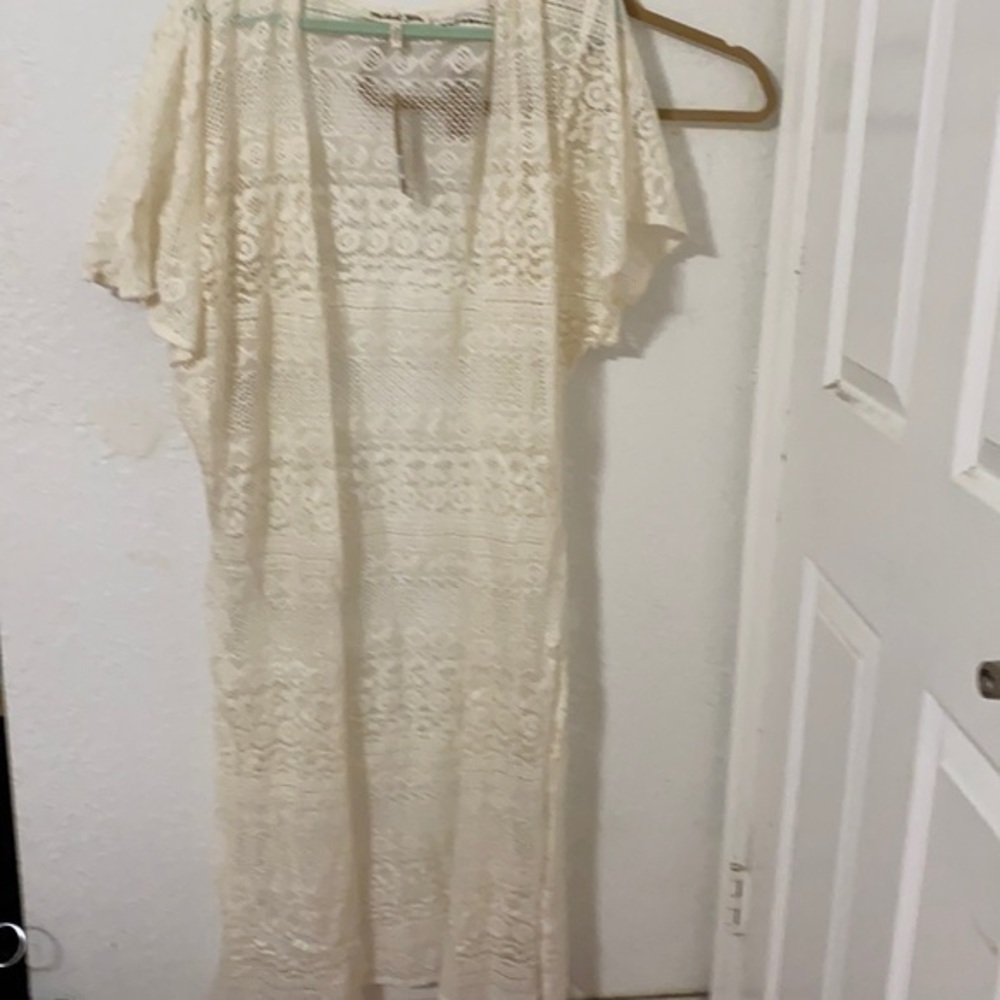 Michael Stars ivory lace duster